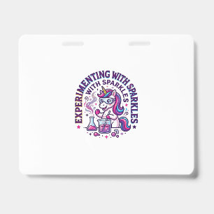 Badge Expérience de licorne avec coupure commerciale d'é