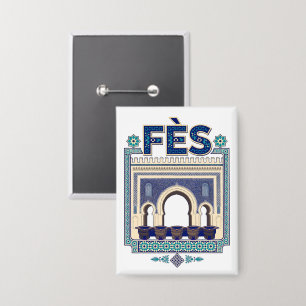 Badge Fès – illustration architecturale marocaine