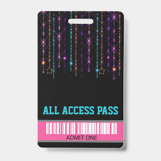 Badge Fête de patin à roulettes, Pass VIP, Invitation, P