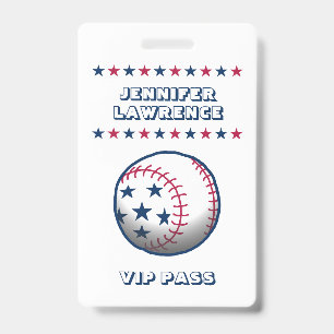 Badge Fête du 4 juillet Baseball