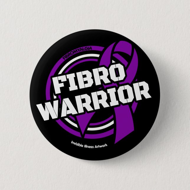 Badge...Fibro Pinback Button (Front)