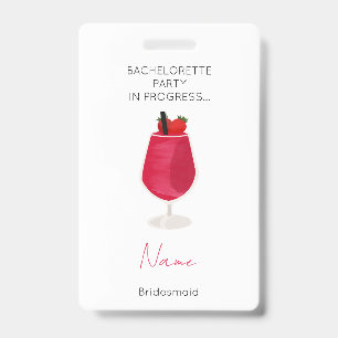 Badge Filles de la fête de Bachelorette Week-end Demoise