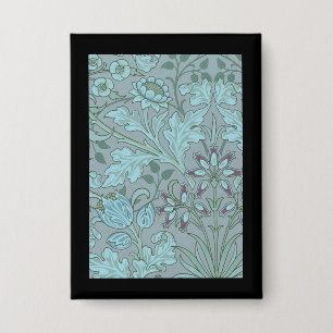 Badge Fleurs décoratives bleu pastel
