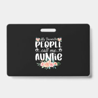 Florales Ma personne préférée m'appelle Tante