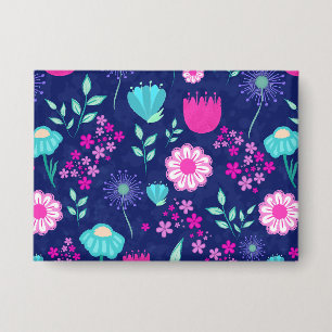 Badge Fond à motif floral mignon