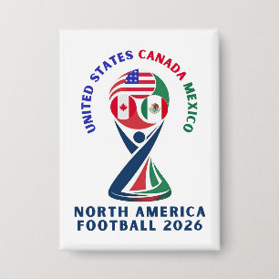 Badge Football en Amérique du Nord 2026 USA Canada Mex