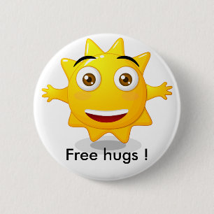 Badge Free hugs ! 2 Inch Round Button