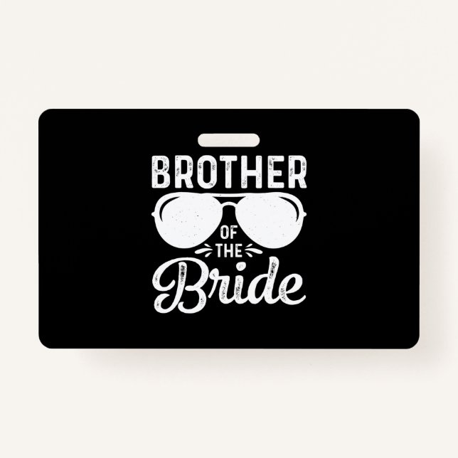 Badge Frère de la mariée (Devant)