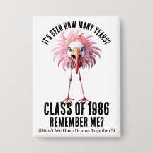 Funky Custom Flamant rose School Class Réunion