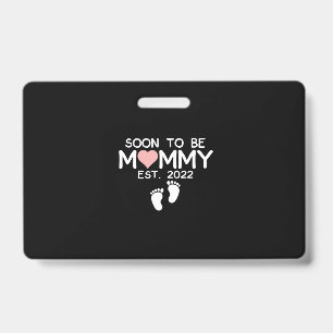 Badge Futur Maman 2022 Fête des Mères Première Fois