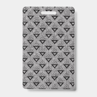 Badge Geometric Pattern Black and White Pattern