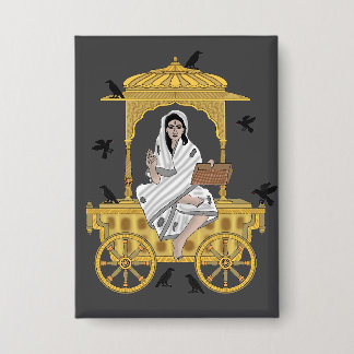 Badge Goddess Dhumavati Button