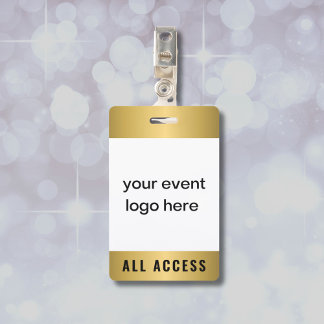 Badge Gold All Access Event Pass