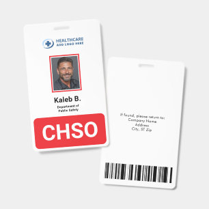 Badge Grande Identification Photographique de Sécurité P