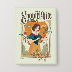 Badge Graphique décoratif Vintage blanc neige