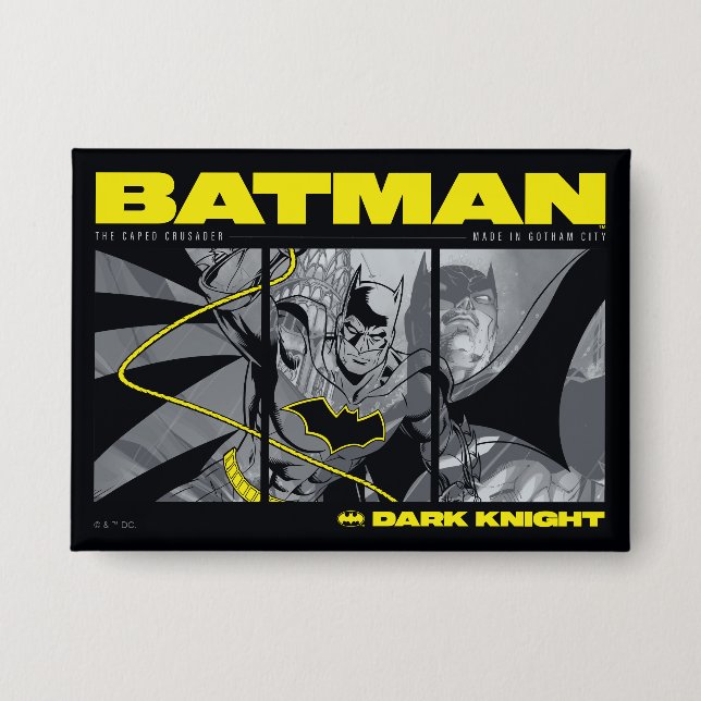 Badge Graphique Tri-Panel de la BD Batman (Recto)