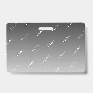 Badge Gris (couleur changeable) Ombre & Motif de texte