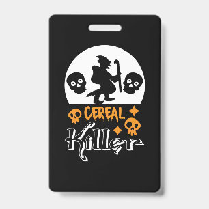 Badge Halloween Funny Cereal Anniversaire