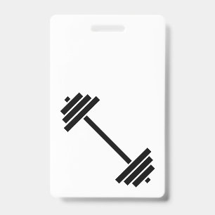 Badge Haltères