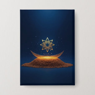 Badge Harmonie Dorée – La Résonance Divine du Shree Yant