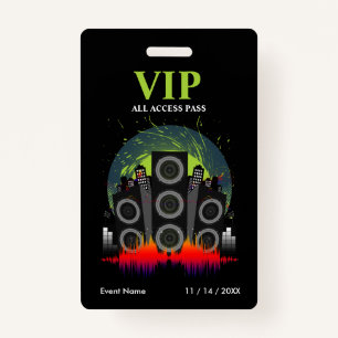 Badge Haut-parleur VIP All Access Pass