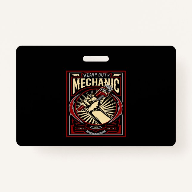 Badge heavy duty mechanic (Devant)