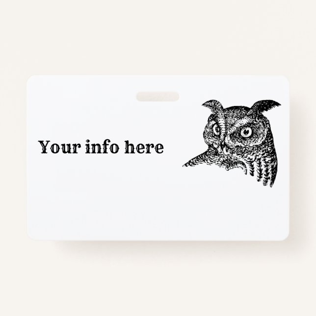 Badge Hibou (Devant)