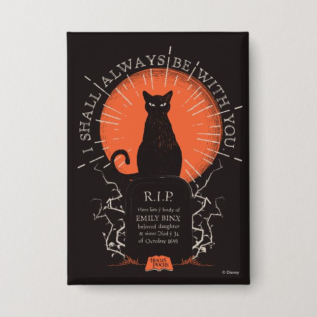 Badge Hocus Pocus Thackery Binx Toujours Avec Vous (Recto)