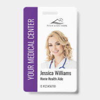 Home Health Aide Numéro photo Médicale Purple