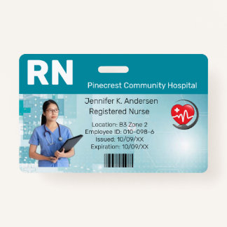 Badge Hospital Medical Employee Photo ID