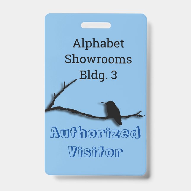 Badge - Hummingbird on Branch (Front)