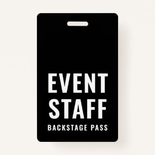 Badge ID code QR de la passe d'étape du personnel de l'é
