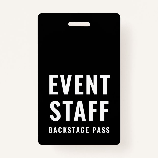 Badge ID code QR de la passe d'étape du personnel de l'é (Devant)