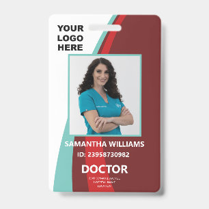 Badge ID de docteur personnalisé Nom de l'employé