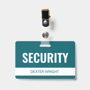 Badge ID de employé de sécurité personnalisé de l'hôtel