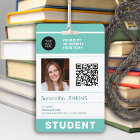 ID de la photo de l'étudiant moderne Code QR école