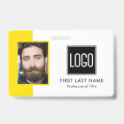 ID de l'employé | Photo de logo jaune vif