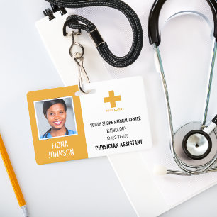 Badge ID de photo personnalisé avec logo pour employé mé
