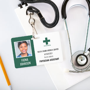 Badge ID de photo personnalisé avec logo pour employé mé