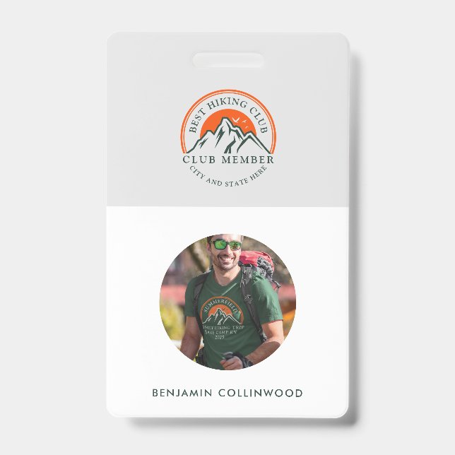 Badge ID des membres de l'employé du club photo (Avant)