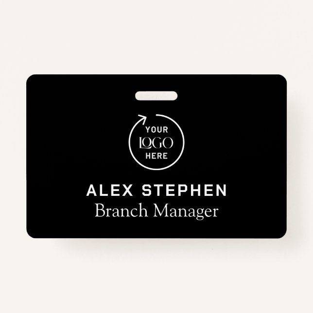 Badge ID du logo de l'entreprise | Personnel de l'employ (Devant)