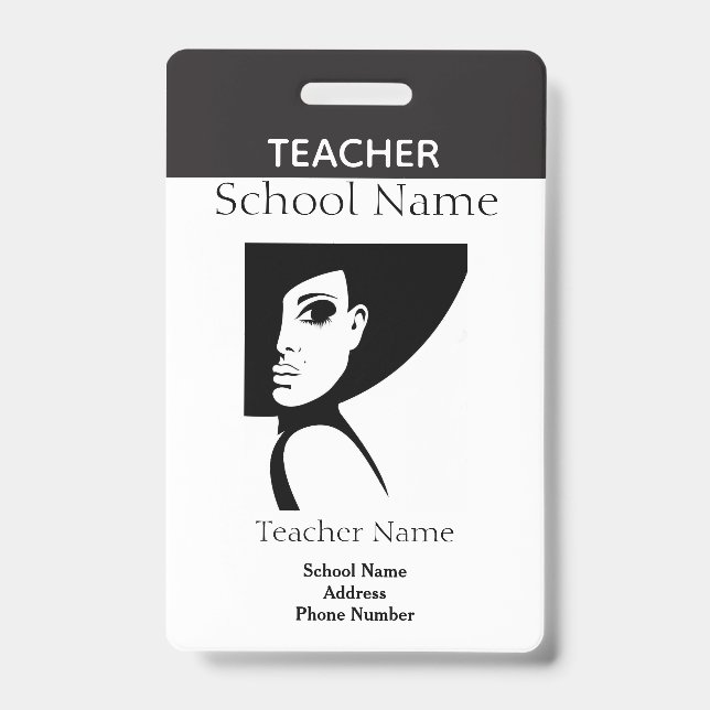 Badge ID enseignant (Avant)