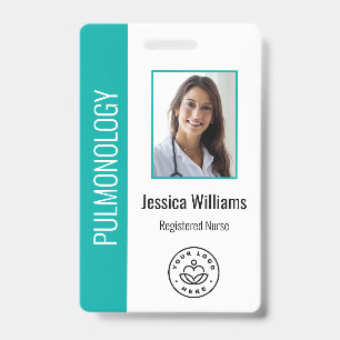 Badge ID Médicale blanc Turquoise de la photo de l'emplo