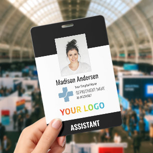 Badge ID personnalisé XXL pour employés d'hôpital avec l