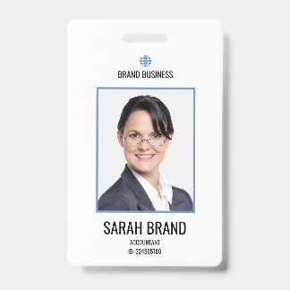 Badge ID personnel simple employé
