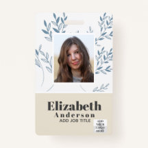 ID PHOTO - Carte VIP employé - Fleurs filles