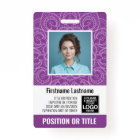 ID photo de l'employé - mandala moderne, logo, cod
