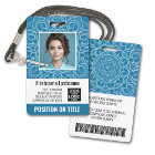 ID photo de l'employé - mandala moderne, logo, cod