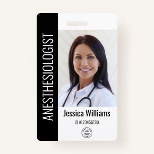 Badge ID photo de l'employé Médicale de l'hôpital MD
