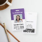 ID photo de l'employé Médicale personnalisé